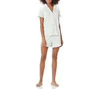 Amazon Essentials Mujer Conjunto de Pijama Corto con Cuello de Solapa de Modal de Algodón, Ropa de Descanso Cómoda (Disponible en Tallas Grandes)