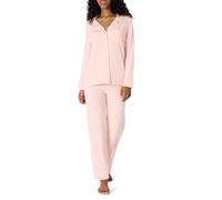 Amazon Essentials Mujer Conjunto de Pijama de Modal Elástico con Parte de Arriba Abotonada en el Frente y Manga Larga, y Pantalón de Longitud Completa