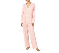Amazon Essentials Mujer Conjunto de Pijama de Modal Elástico con Parte de Arriba Abotonada en el Frente y Manga Larga, y Pantalón de Longitud Completa