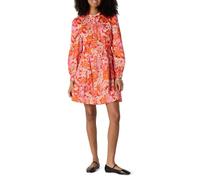 Amazon Essentials Mujer Vestido Camisero Escalonado de Satén de Algodón de Corte Recto