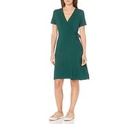 Amazon Essentials Mujer Vestido Efecto Cruzado de Manga Corta