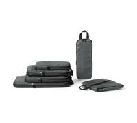Amazon Essentials Organizadores de Equipaje con Cremallera de Compresión Ultraligeros, Paquete de 6, Gris