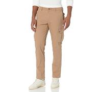 Amazon Essentials Pantalón Cargo, elástico y de Corte Ajustado (Disponible en Tallas Grandes y Largos Especiales) Hombre, Marrón Caqui Oscuro, 30W / 29L