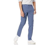 Amazon Essentials Pantalón Chino con Parte Delantera Plana Resistente a Las Arrugas de Corte Ceñido Hombre, Añil, 36W / 34L