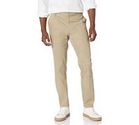 Amazon Essentials Pantalón chino elástico de corte ajustado, resistente a las arrugas, con parte delantera lisa Hombre, Bronceado, 36W / 30L