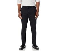 Amazon Essentials Pantalón chino elástico de corte ajustado, resistente a las arrugas, con parte delantera lisa Hombre, Negro, 36W / 30L