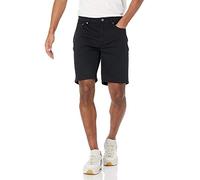Amazon Essentials Pantalón Corto Ajustado en Tejido elástico con 5 Bolsillos y Entrepierna de 22,8 cm Hombre, Negro, 34W