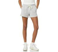 Amazon Essentials Pantalón Corto de Forro Polar con Bolsillos Mujer, Gris Claro Mezcla, S
