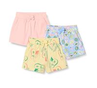 Amazon Essentials Pantalón Corto sin Cierre Niña, Pack de 3, Fruta Tropical/Rosa, 3 años
