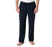 Amazon Essentials Pantalón de pijama de franela para hombre (disponible en tallas grandes y altas), cuadros escoceses verde y azul rey, talla S