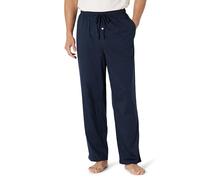 Amazon Essentials Pantalón de Pijama de Punto de algodón Hombre, Negro, XL