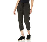 Amazon Essentials Pantalón Deportivo Corto de Tejido Elástico de Rendimiento Mujer, Negro, XL