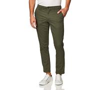 Amazon Essentials Pantalones Chinos Informales, Elásticos de Corte Ajustado para Todo el Día Hombre , Verde Oliva, 31W / 34L