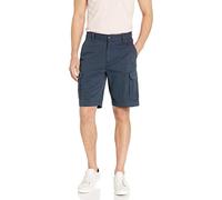 Amazon Essentials Pantalones Cortos Cargo de Corte Clásico de 25cm con Bolsillos Hombre, Azul Marino Oscuro, 56W