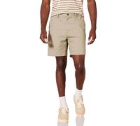 Amazon Essentials Pantalones Cortos Chinos de 18 cm con Corte Clásico Hombre, Caqui, 38W