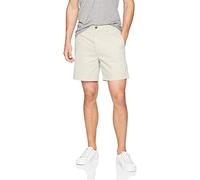 Amazon Essentials Pantalones Cortos Chinos de 18 cm con Corte Clásico Hombre, Piedra, 38W