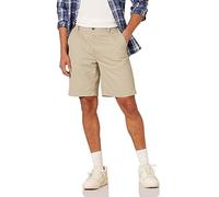 Amazon Essentials Pantalones Cortos Chinos de Corte Clásico de 23cm con Bolsillos Hombre, Caqui, 33W
