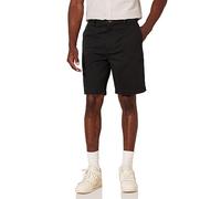 Amazon Essentials Pantalones Cortos Chinos de Corte Clásico de 23cm con Bolsillos Hombre, Negro, 34W