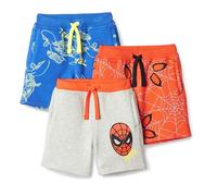 Amazon Essentials Pantalones Cortos de Punto y Tejido de Rizo Francés Niño, Pack de 3, Spiderman, 11-12 años