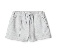 Amazon Essentials Pantalones cortos de rizo francés con bolsillo para niñas Niña, Gris Claro Mezcla, 11-12 años