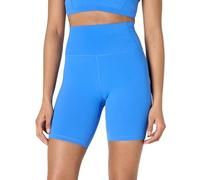 Amazon Essentials Pantalones Cortos Deportivos FormFlex para Ciclismo, Suaves, de Cintura Alta Mujer, Azul Océano, S