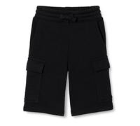 Amazon Essentials Pantalones cortos deportivos tipo cargo de felpa Niño, Negro, 10 años