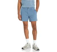 Amazon Essentials Pantalones Cortos Oxford Ligeros, Elásticos y Cómodos de Corte Ajustado de 13cm Hombre, Azul, 36W