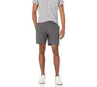 Amazon Essentials Pantalones Cortos Oxford Ligeros, Elásticos y Cómodos de Corte Ajustado de 18cm Hombre, Gris, 38W