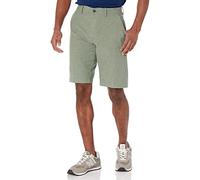 Amazon Essentials Pantalones Cortos Oxford Ligeros, Elásticos y Cómodos de Corte Ajustado de 28cm Hombre, Verde Oliva, 29W