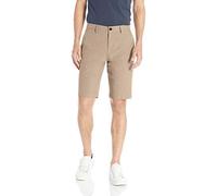 Amazon Essentials Pantalones Cortos Oxford Ligeros, Elásticos y Cómodos de Corte Ajustado de 28cm Hombre, Bronceado Caqui, 33W