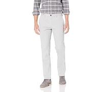 Amazon Essentials Pantalones de Trabajo de Corte Ajustado y de Estilo Chino, Resistentes a las Arrugas y sin Pinzas Hombre, Gris, 34W / 33L