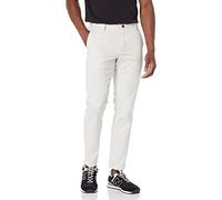 Amazon Essentials Pantalones de Trabajo de Corte Ajustado y de Estilo Chino, Resistentes a las Arrugas y sin Pinzas Hombre, Gris Claro, 35W / 32L