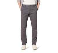 Amazon Essentials Pantalones de Trabajo de Corte Ajustado y de Estilo Chino, Resistentes a las Arrugas y sin Pinzas Hombre, Color Carbón, 31W / 30L