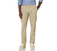 Amazon Essentials Pantalones de Trabajo Estilo Cargo, Elásticos y de Corte Recto (Disponibles en Tallas Grandes) Hombre, Marrón Caqui, 29W / 34L