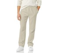 Amazon Essentials Pantalones Deportivos de Forro Polar con Parte Inferior Abierta (Disponibles en Tallas Grandes y Largos Especiales) Hombre, Blanco Roto, S