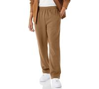 Amazon Essentials Pantalones Deportivos de Forro Polar con Parte Inferior Abierta (Disponibles en Tallas Grandes y Largos Especiales) Hombre, Bronceado Oscuro, XS