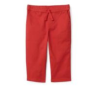 Amazon Essentials Pantalones elásticos de Ajuste Regular para niños y niños pequeños, Color Rojo Lavado, Talla 8