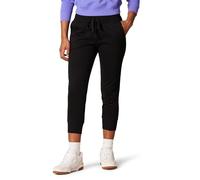 Amazon Essentials Pantalones Jogger Deportivos Estilo Capri de Forro Polar (Disponibles en Tallas Grandes) Mujer, Negro, L