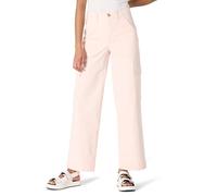 Amazon Essentials Pantalones Largos Cargo Caquis de Tiro Alto, Corte Holgado y Pernera Ancha Mujer, Rosa Claro, 36