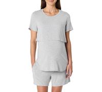 Amazon Essentials Pijama de Maternidad y Lactancia de Modal Suave Mujer, Gris Chiné Moyen, XS