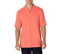 Amazon Essentials Polo de Algodón Piqué de Manga Corta y Corte Estándar (Disponible en Tallas Grandes) Hombre, Naranja Coral, M