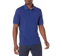 Amazon Essentials Polo de Algodón Piqué de Manga Corta y Corte Estándar (Disponible en Tallas Grandes) Hombre, Azul Marino, L