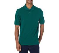 Amazon Essentials Polo de Algodón Piqué de Manga Corta y Corte Estándar (Disponible en Tallas Grandes) Hombre, Verde Caqui, M