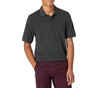 Amazon Essentials Polo de Algodón Piqué de Manga Corta y Corte Estándar (Disponible en Tallas Grandes) Hombre, Carbón Mezcla, M
