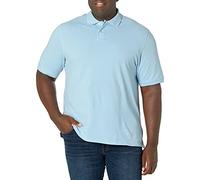 Amazon Essentials Polo de Algodón Piqué de Manga Corta y Corte Estándar (Disponible en Tallas Grandes) Hombre, Azul Claro, XXL