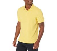 Amazon Essentials Polo de Piqué de Algodón de Ajuste Entallado Hombre, Amarillo, L