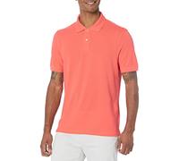 Amazon Essentials Polo de Piqué de Algodón de Ajuste Entallado Hombre, Naranja Coral, L