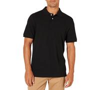 Amazon Essentials Polo de Piqué de Algodón de Ajuste Entallado Hombre, Negro, L
