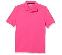Amazon Essentials Polo de Piqué de Algodón de Ajuste Entallado Hombre, Rosa Intenso, XS