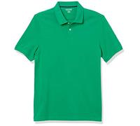 Amazon Essentials Polo de Piqué de Algodón de Ajuste Entallado Hombre, Verde, S